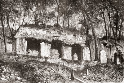 The Facade of the Palace at Palenque by Spanish School