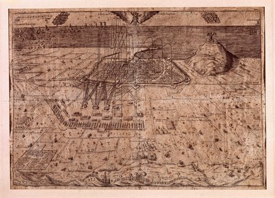 The Lifting of Catalonia or the War of the Reapers, the Siege of Barcelona by Sea and Land by the Troops of Philip IV of Spain by Spanish School