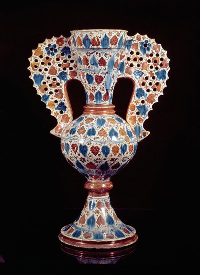 Tin-glazed vase with lustre decoration, Hispano-Moresque, Valencia, 3rd quarter of 15th century by Spanish School
