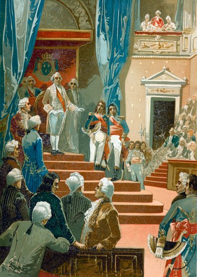 Unidentified scene during French Revolution by Spanish School