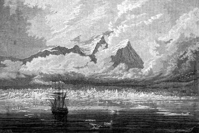 View in the Spitsbergen Islands, Svalbard Archipelago, Illustration from 