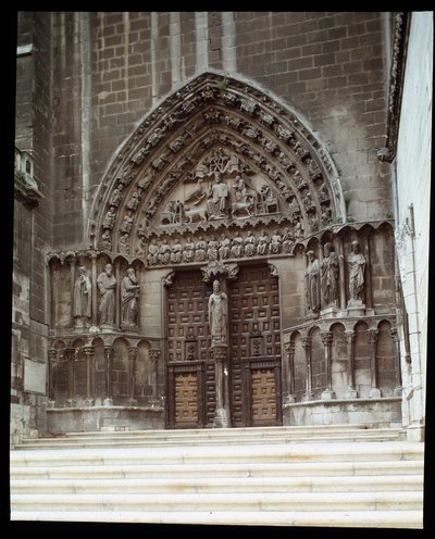 View of the Sacramental Portal (Sarmental) of the Cathedral Santa Maria in Burgos by Spanish School