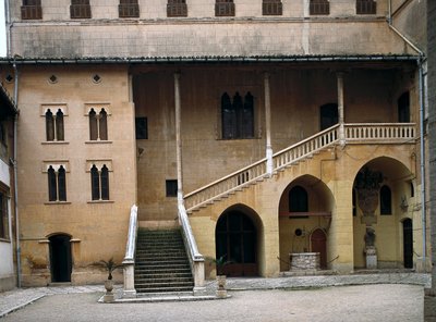 View of the ducal palace of the General of Jesuites Francois Borgia (San Francisco de Borja), Duke of Gandia (1510-1572). Gandia, Spain (photo) by Spanish School