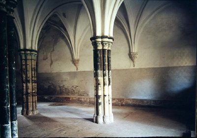 View of the Interior of the Chapter House of the Monastery by Spanish School