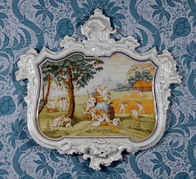 Wall plaque, Alcora Ceramic Factory by Spanish School