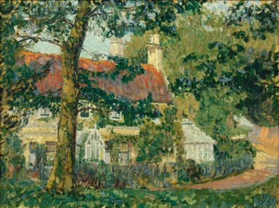 A Red-Roofed Cottage, Somerset by Spencer Frederick Gore