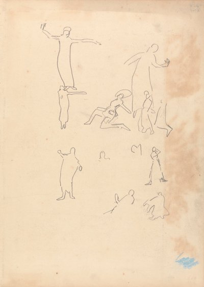 Cave of the Golden Calf: Study of Dancers by Spencer Frederick Gore
