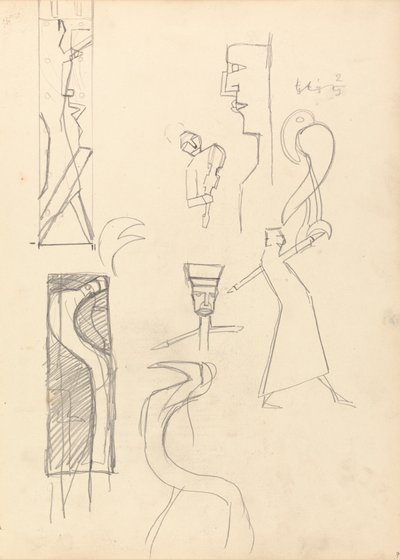 Cave of the Golden Calf: Study of Geometric Figures by Spencer Frederick Gore