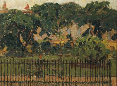The Park Railings, Mornington Crescent by Spencer Frederick Gore