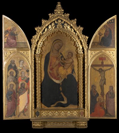 The Crucifixion with the Virgin Annunciate by Spinello Aretino