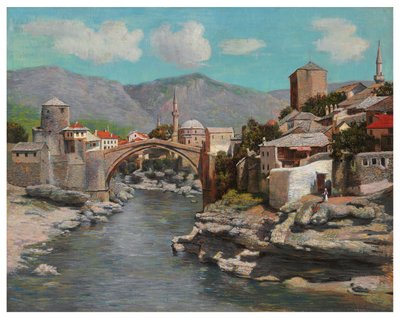 The Old Bridge in Mostar, Bosnia by Spiro Bocaric