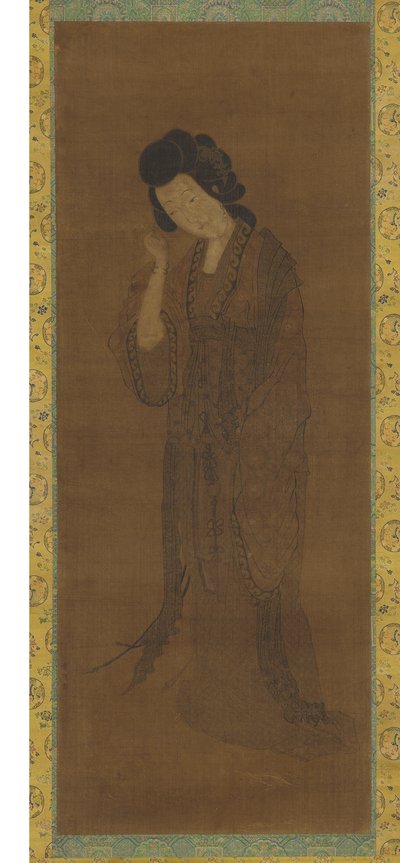 The Standing Figure of a Woman by Spurious signature of Yuan Qian