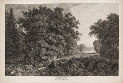 Grib Forest with View Over Esrum Lake to Fredensborg by Søren Henrik Petersen