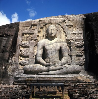 Buddha of Gal Vihare of Polonnaruwa (Sri Lanka) (attributed to King Parakrama Bahu) by Sri Lankan School