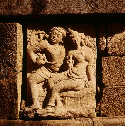 Relief of a Mithuna Couple at Isurumuniya by Sri Lankan School
