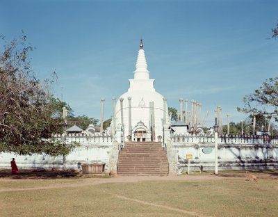 View of the Thuparama Dagoba, Ruwanweli Seya by Sri Lankan School
