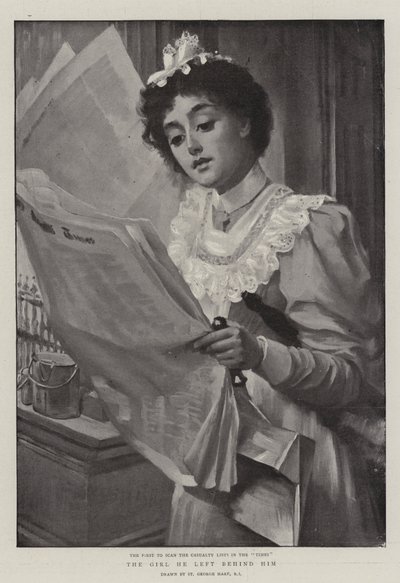 The Girl he left behind him by St. George Hare