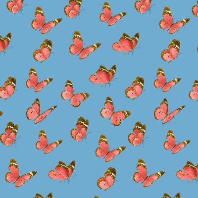 Painted Lady Butterfly Pattern, 2021 by Stacy Hsu