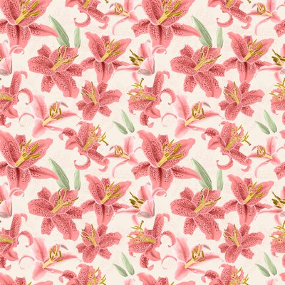 Tiger lily pattern by Stacy Hsu