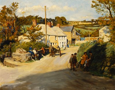 A Cornish Village by Stanhope Alexander Forbes