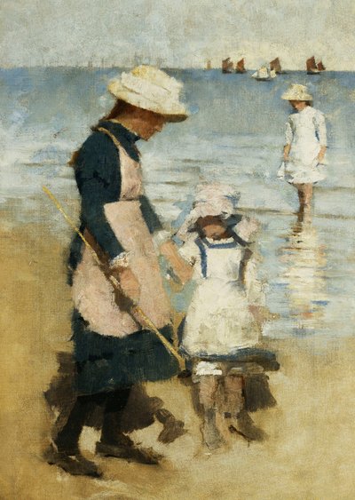 Children on the Beach by Stanhope Alexander Forbes