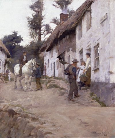 Evening - Workers Return by Stanhope Alexander Forbes