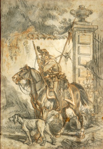 Lancers on Patrol, Illustration by Stanislao Grimaldi del Poggetto by Stanislas Grimaldi del Poggetto