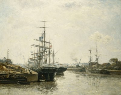 Le Bassin de Caen by Stanislas Victor Edouard Lepine