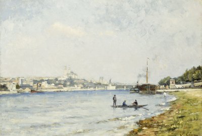 The Seine at Passy, ca. 1880 by Stanislas Victor Edouard Lepine