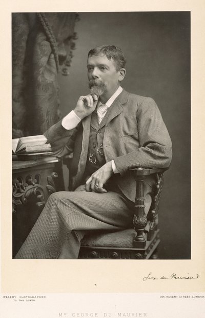 George du Maurier, artist, cartoonist and novelist, portrait photograph by Stanislaus Walery