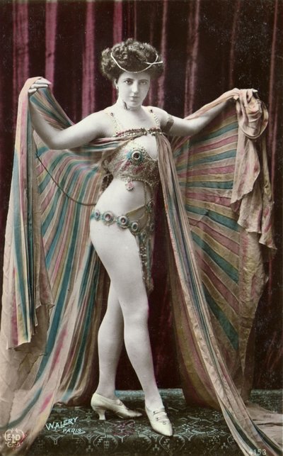 Postcard Depicting an Oriental Dancer by Stanislaus Walery