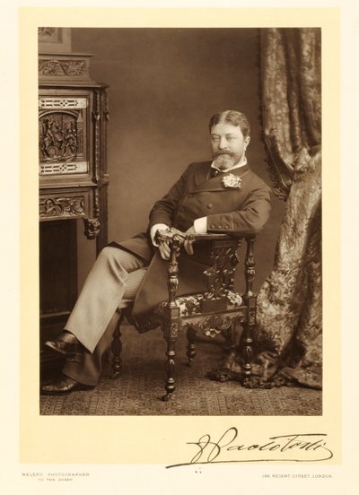 Sir Francesco Paolo Tosti (1847-1916), song composer, portrait photograph by Stanislaus Walery