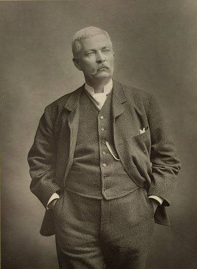 Sir Henry Morton Stanley, Explorer, Portrait Photograph by Stanislaus Walery