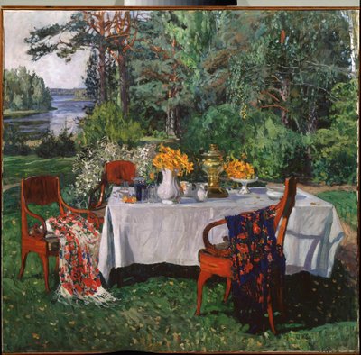 In Front of the Terrace by Stanislav Joulianovitch Joukovski