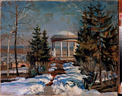 Landscape with a Kiosk by Stanislav Joulianovitch Joukovski