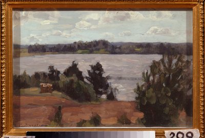 On the Shore of the Lake by Stanislav Joulianovitch Joukovski