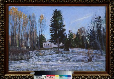 An Old Country Estate. Painting by Stanislav Yulianovich Zhukovsky by Stanislav Joulianovitch Joukovski