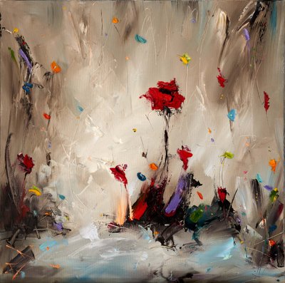 Vibrant Abstract Flowers by Stanislav Lazarov