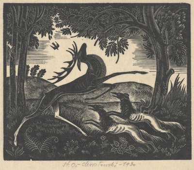 Wounded Stag by Stanislav Ostoja Chrostovski