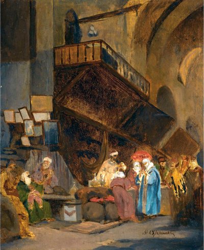 Bazaar in Constantinople by Stanislaw Chlebowsky