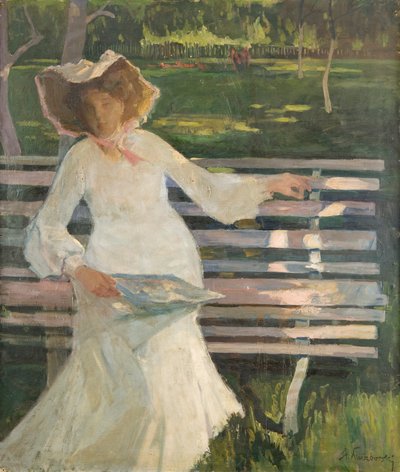 On a Bench by Stanislaw Kuczborski