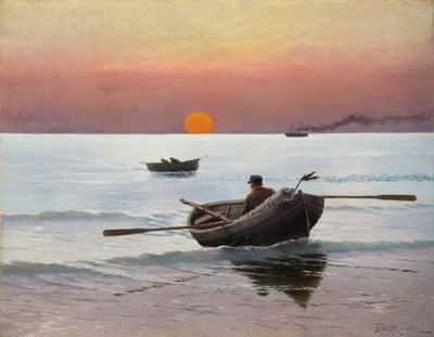 Sunset on the Sea by Stanislaw Ignacy Witkiewicz