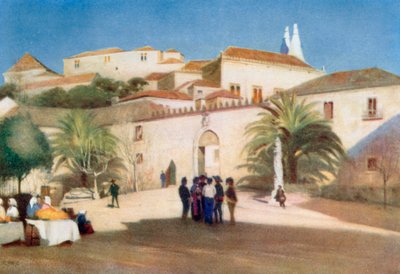 Entrance to the Moorish Palace, Cintra by Stanley Inchbold