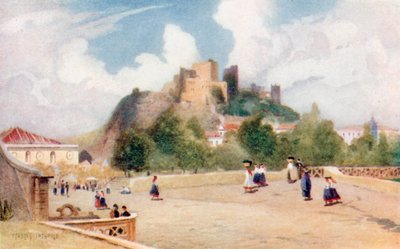 The Castle Hill, Leiria by Stanley Inchbold