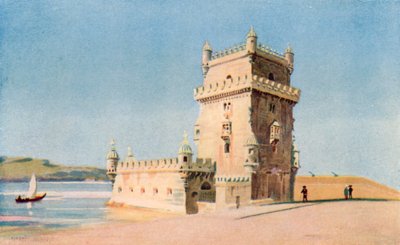 Tower of Belem, Lisbon by Stanley Inchbold