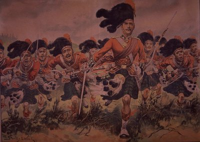 Charge of the Black Watch by Stanley L. (after) Wood