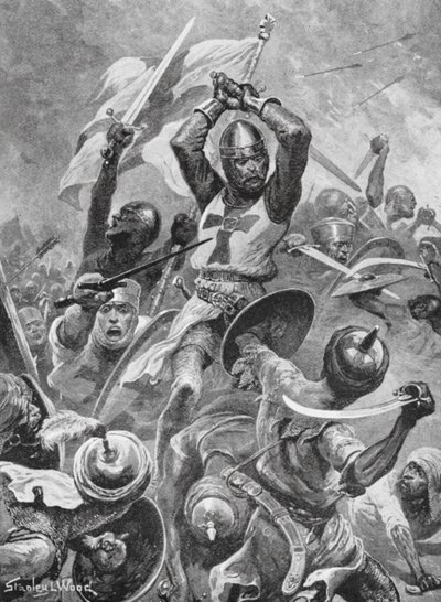 Crusaders storming the City of Tyre by Stanley L. (after) Wood