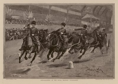 Gun-galloping at the Royal Tournament by Stanley L. (after) Wood