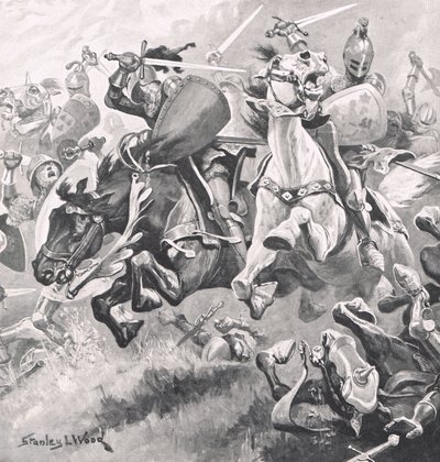 Battle of Shrewsbury, 21st July 1403, Illustration from 