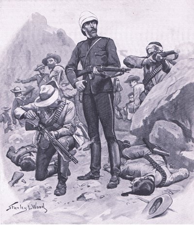 Colonel Buller at Inhlobane Mountain, March 1879 by Stanley L. Wood